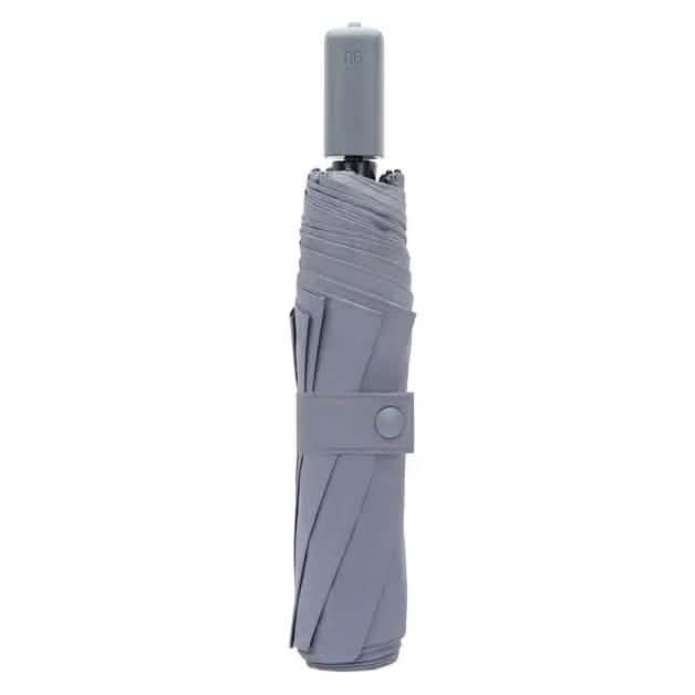 90 Fun Portable UPF40+ Waterproof Three Folding Umbrella Gray Outdoor Recreation - Tophatter Daily Deals