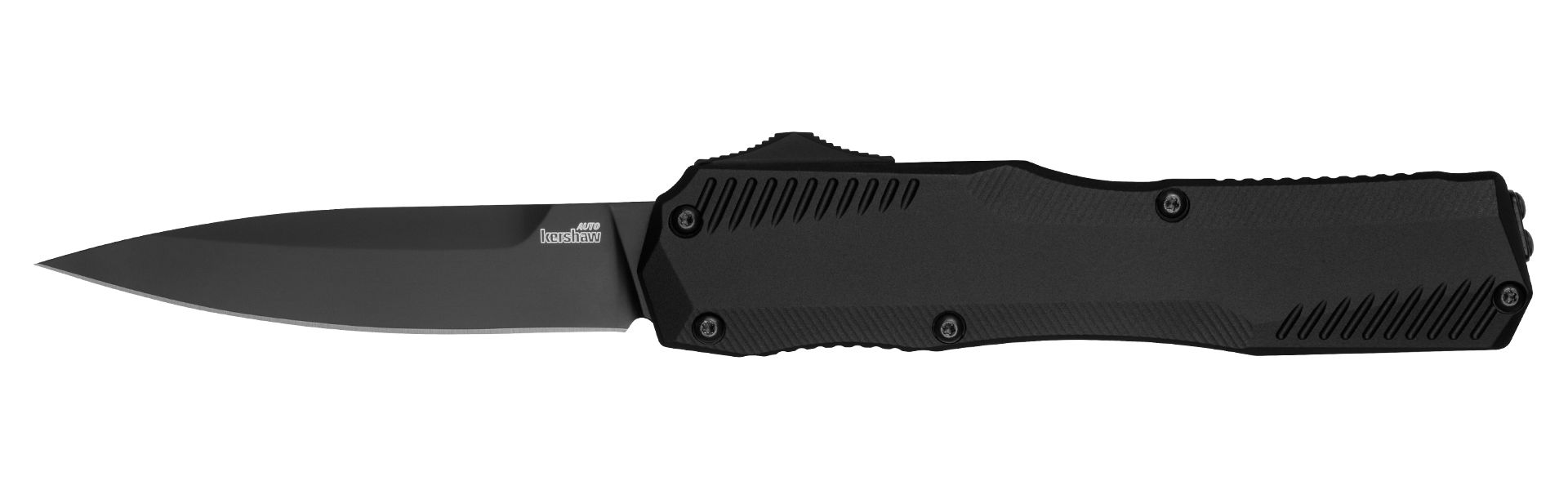 Kershaw Livewire - OTF - Aluminum Handle - Black CPM-MagnaCut Blade - 9000BLK Automatic Knives - Tophatter Daily Deals