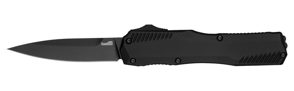Kershaw Livewire - OTF - Aluminum Handle - Black CPM-MagnaCut Blade - 9000BLK Automatic Knives - Tophatter Daily Deals