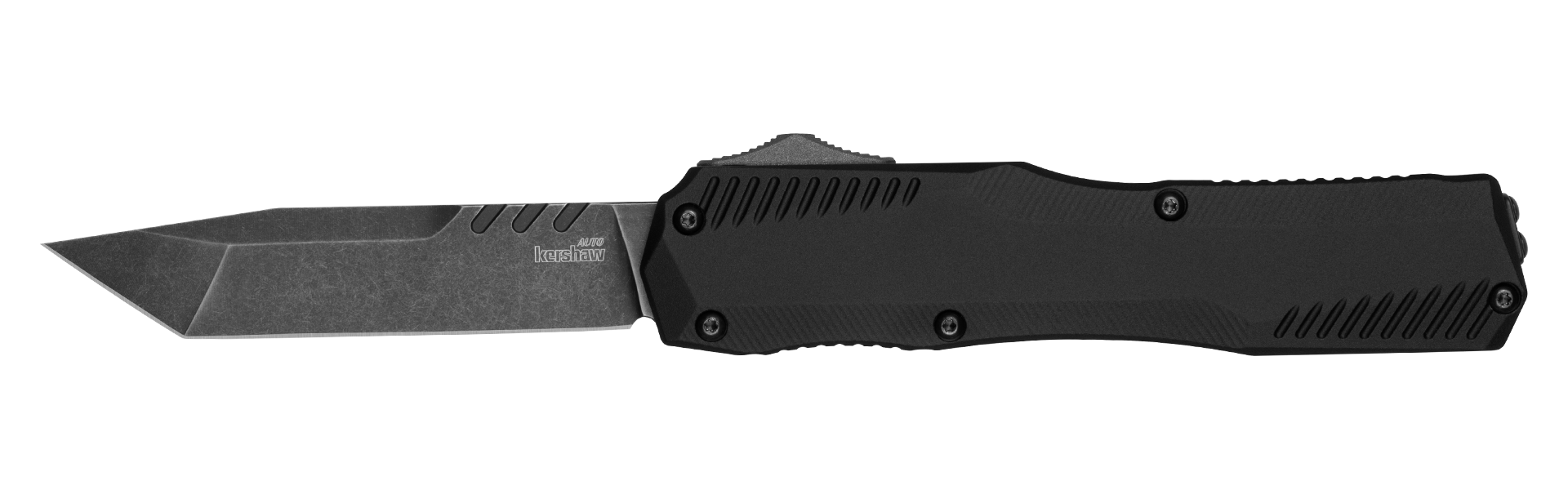 Kershaw Livewire Tanto - OTF - Aluminum Handle - Blackwash CPM-MagnaCut Blade - 9000T Automatic Knives - Tophatter Daily Deals