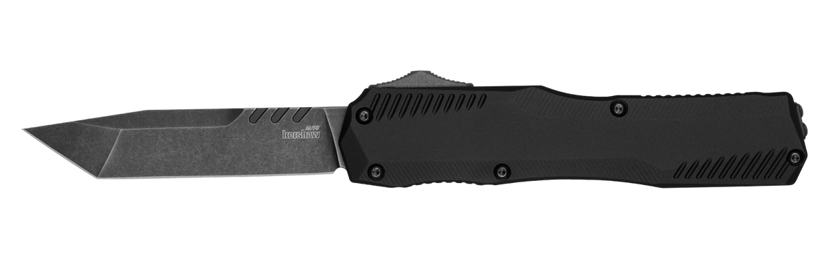 Kershaw Livewire Tanto - OTF - Aluminum Handle - Blackwash CPM-MagnaCut Blade - 9000T Automatic Knives - Tophatter Daily Deals