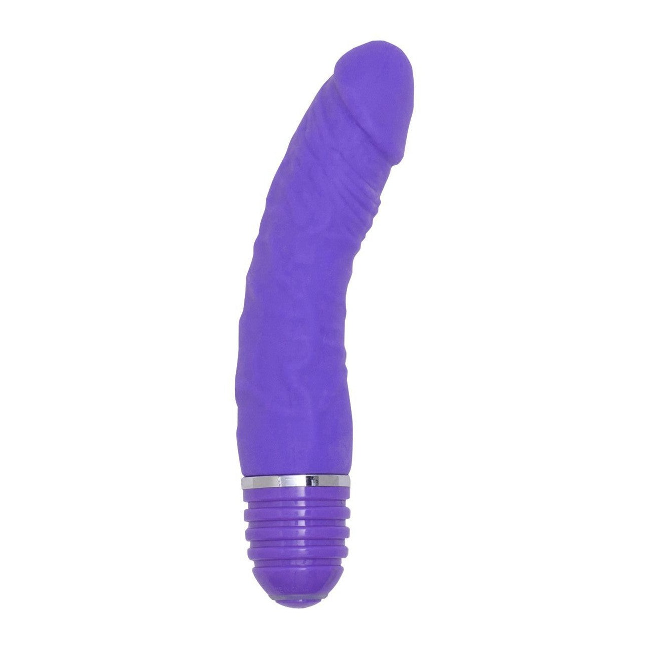 Silicone Bendable Buddy Vibrator 6" in Purple Realistic Vibrating Dildo - Tophatter Daily Deals