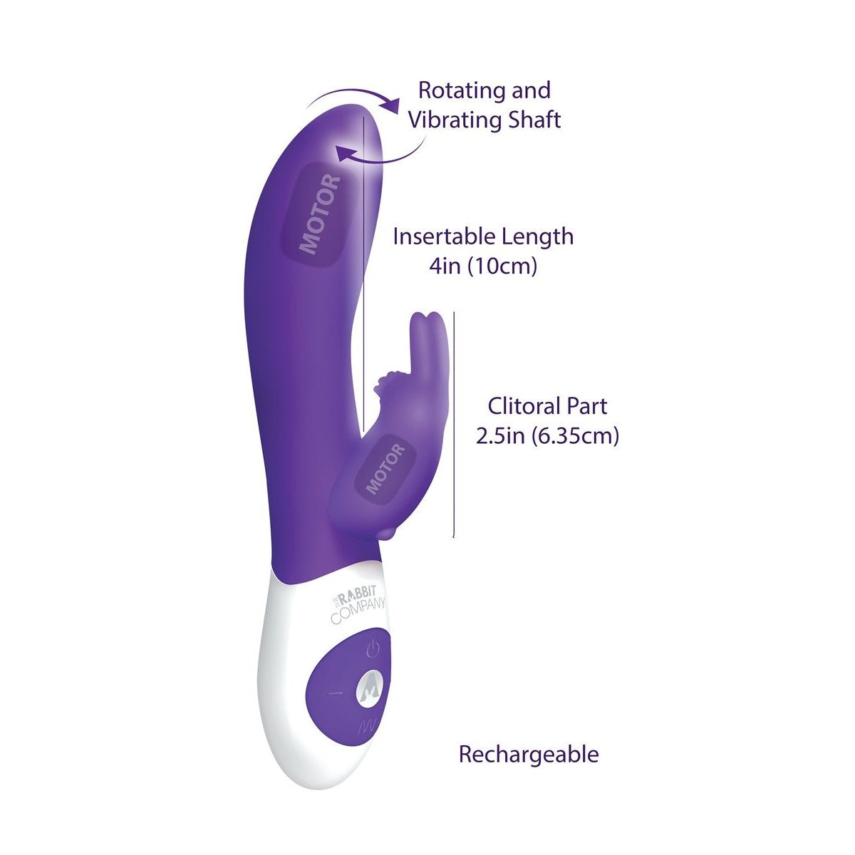 The Rotating Rabbit Vibrator in Purple Rabbit Vibrator - Tophatter Daily Deals