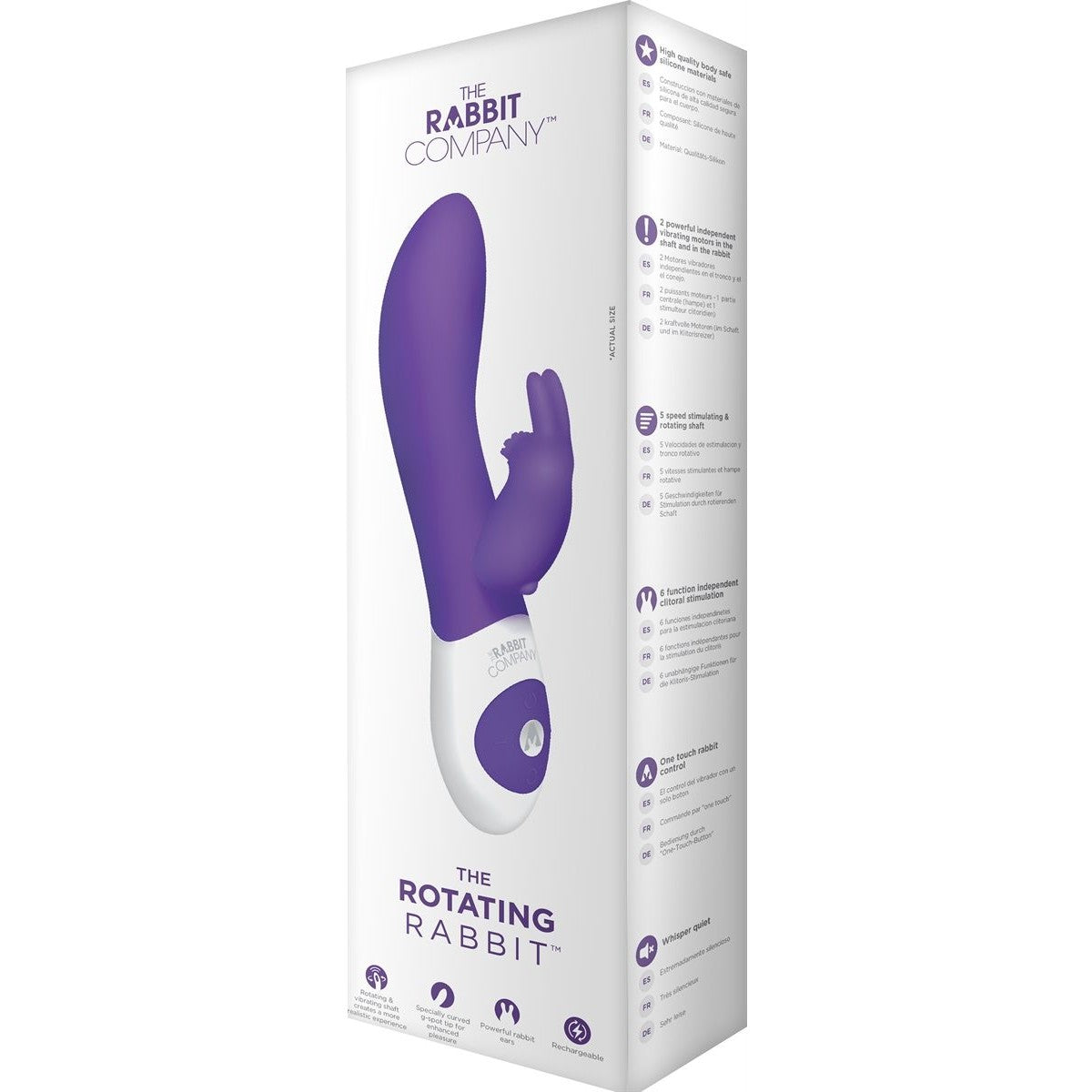 The Rotating Rabbit Vibrator in Purple Rabbit Vibrator - Tophatter Daily Deals