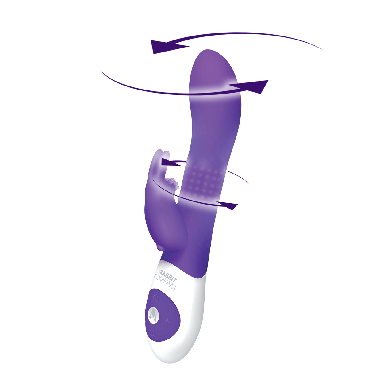 The Beaded Rabbit Vibrator in Purple Rabbit Vibrator - Tophatter Daily Deals