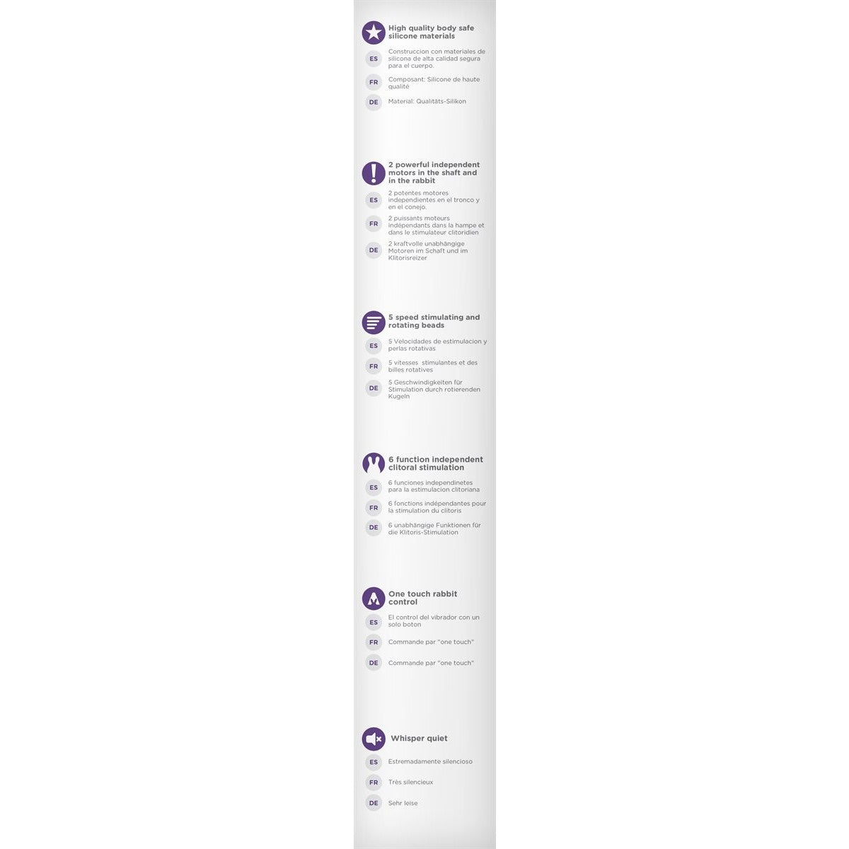 The Beaded Rabbit Vibrator in Purple Rabbit Vibrator - Tophatter Daily Deals