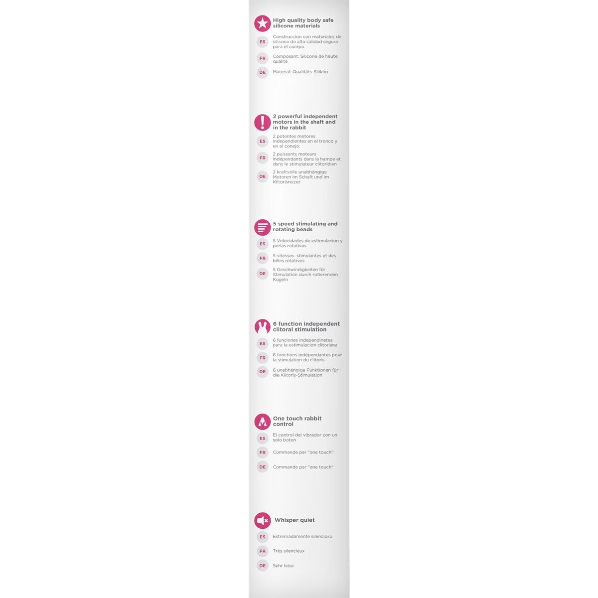 The Beaded Rabbit Vibrator in Pink Rabbit Vibrator - Tophatter Daily Deals