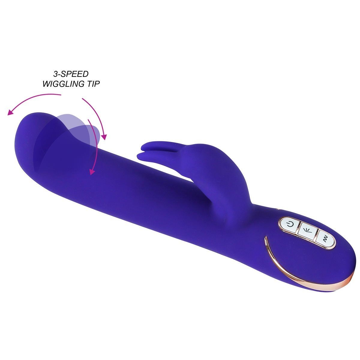 Vibe Couture Rabbit Gesture Vibrator in Purple Rabbit Vibrator - Tophatter Daily Deals