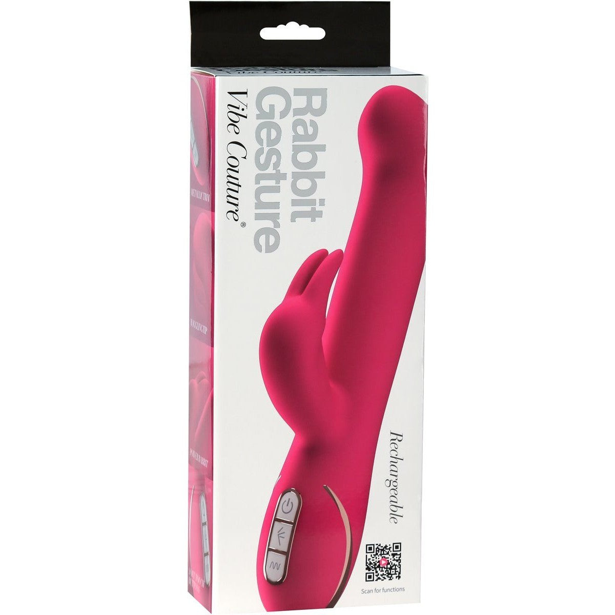 Vibe Couture Rabbit Gesture Vibrator in Pink Rabbit Vibrator - Tophatter Daily Deals