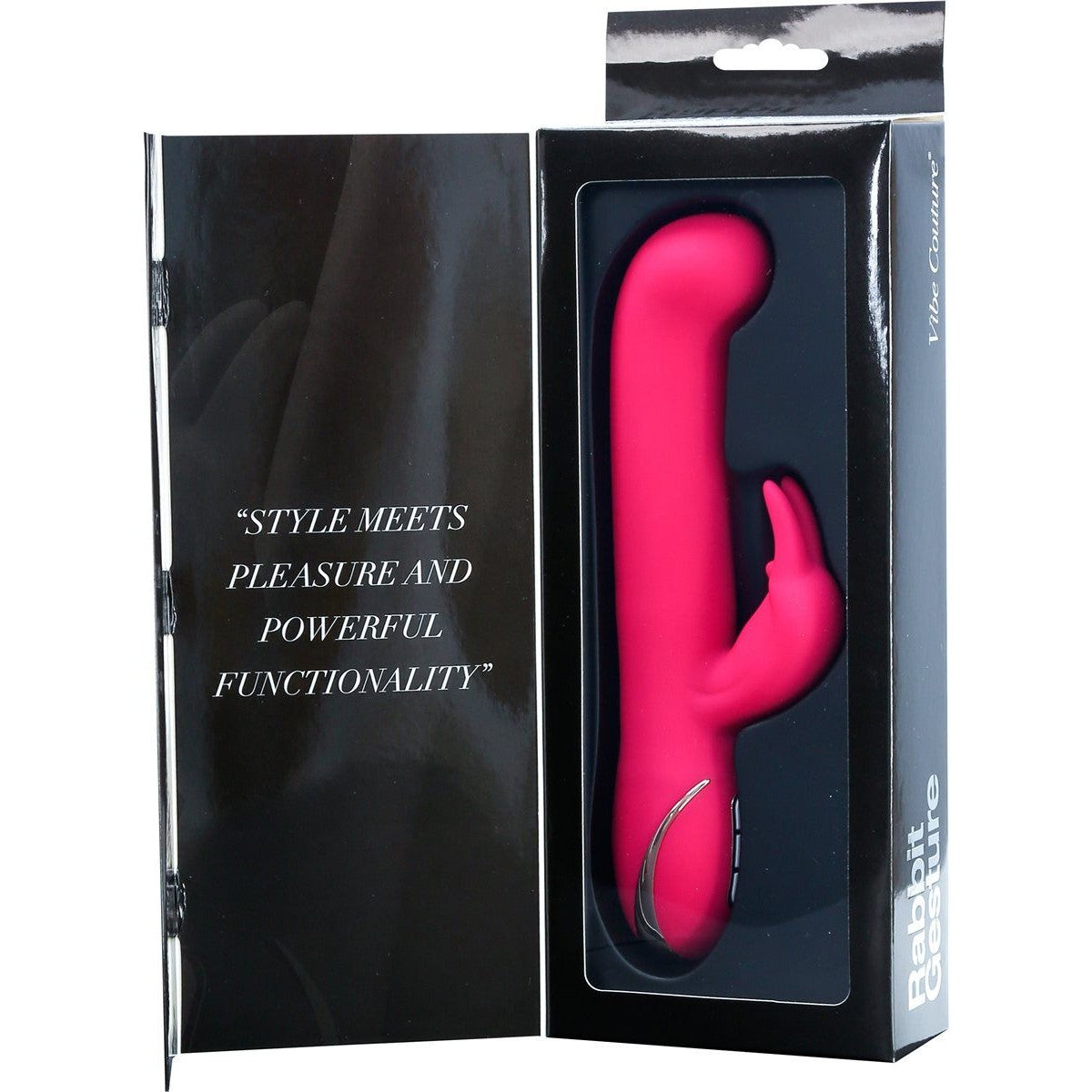 Vibe Couture Rabbit Gesture Vibrator in Pink Rabbit Vibrator - Tophatter Daily Deals