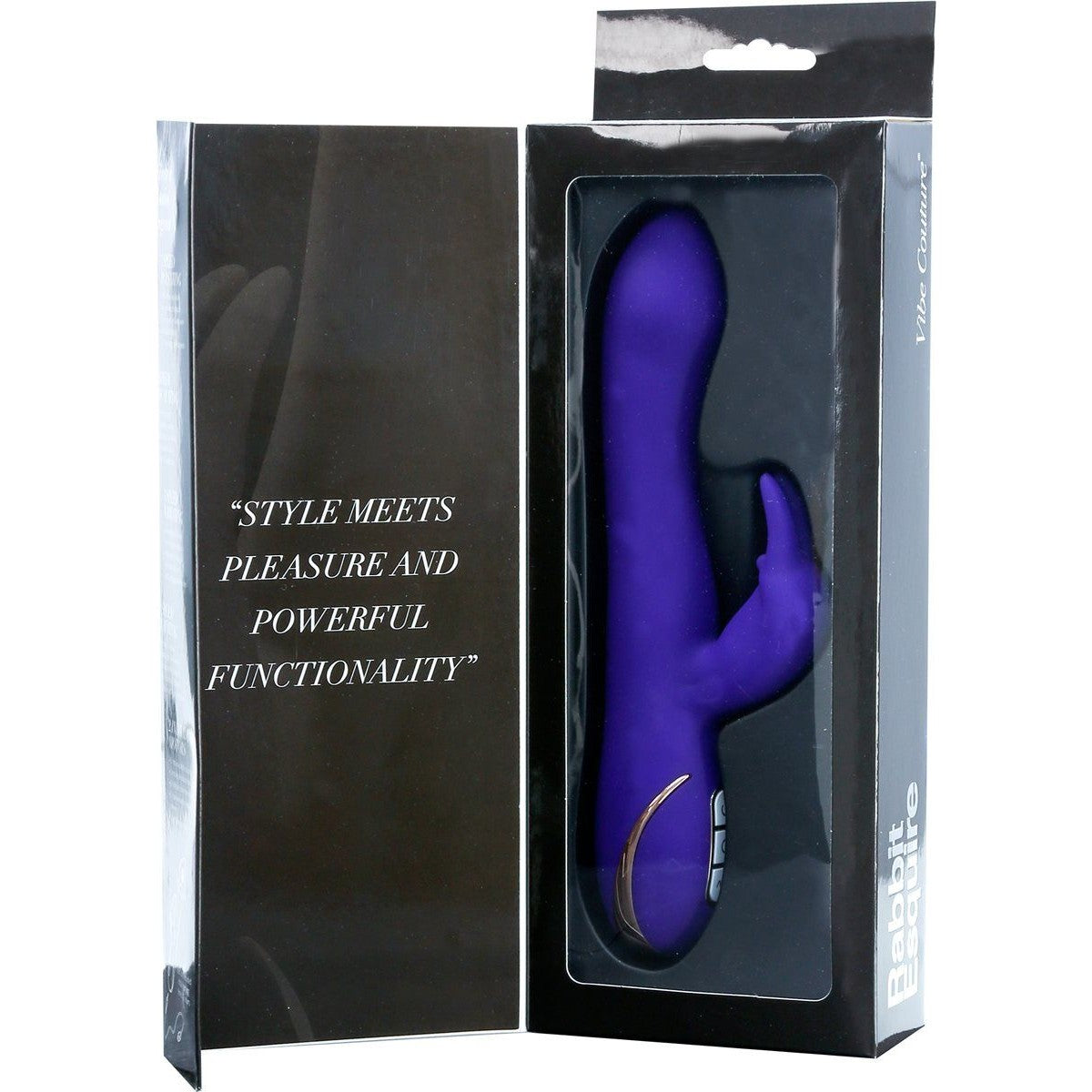 Vibe Couture Rabbit Esquire Vibrator in Purple Rabbit Vibrator - Tophatter Daily Deals