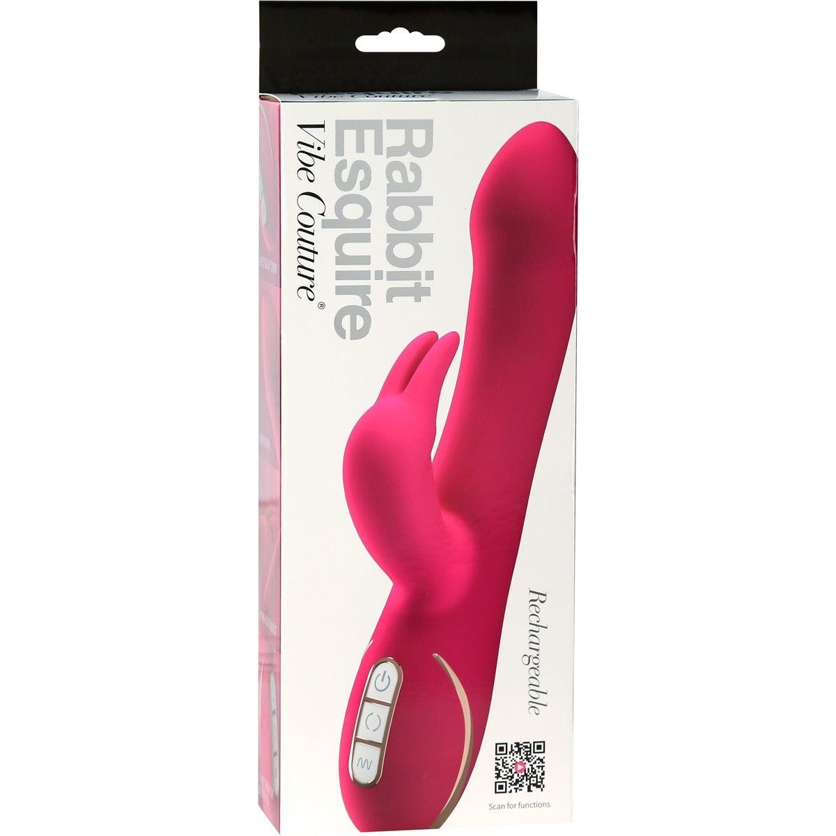 Vibe Couture Rabbit Esquire Vibrator in Pink Rabbit Vibrator - Tophatter Daily Deals