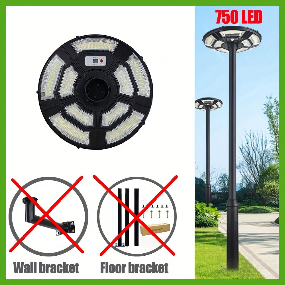 Solar UFO Street Lamp with Remote Sensor (750LED) Home & Garden > Lighting > Outdoor Lights - Tophatter Daily Deals