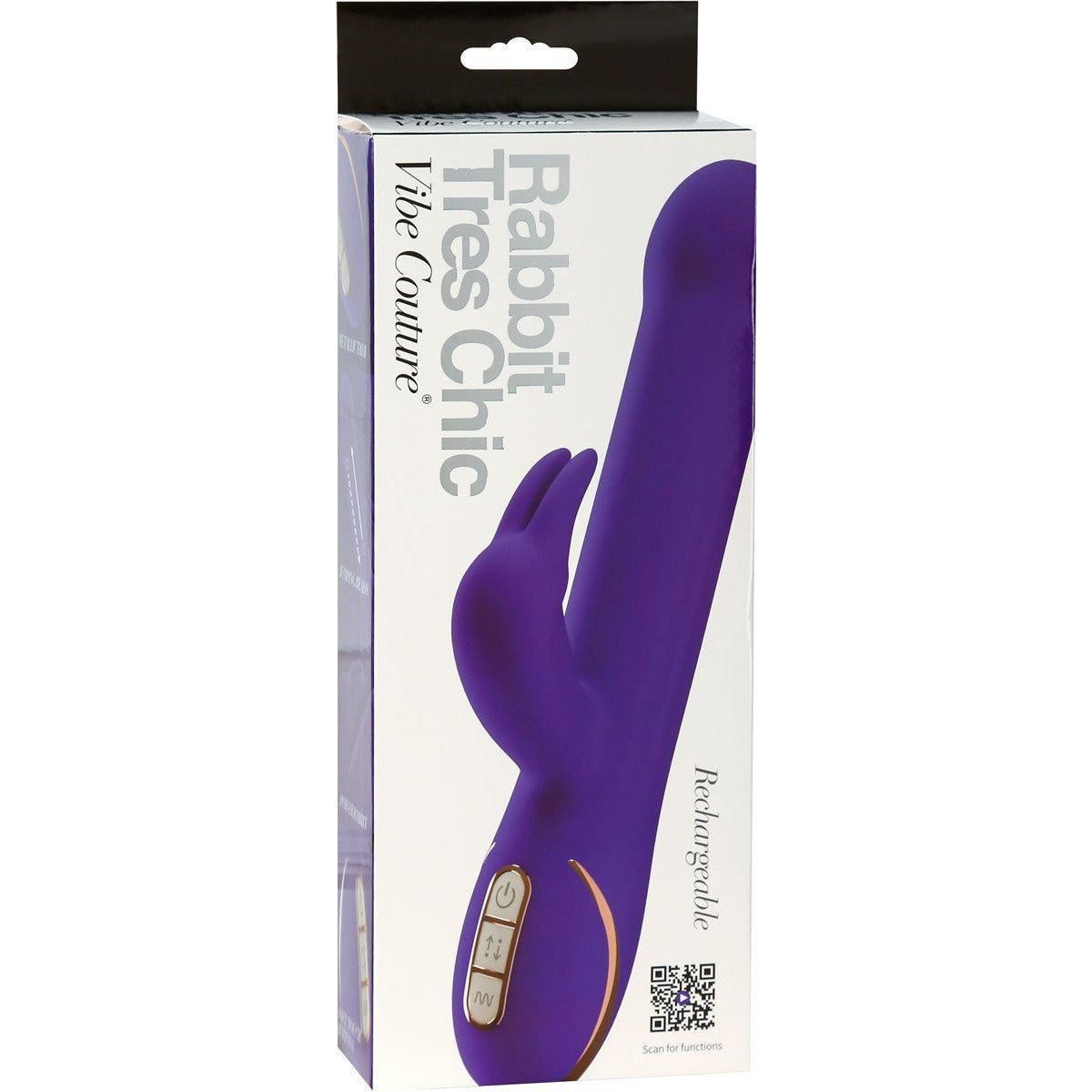 Vibe Couture Rabbit Tres Chic Undulating Vibrator in Purple Rabbit Vibrator - Tophatter Daily Deals