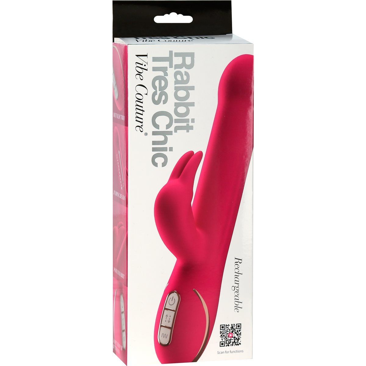 Vibe Couture Rabbit Tres Chic Undulating Vibrator in Pink Rabbit Vibrator - Tophatter Daily Deals