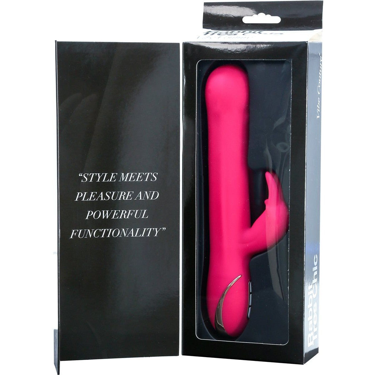 Vibe Couture Rabbit Tres Chic Undulating Vibrator in Pink Rabbit Vibrator - Tophatter Daily Deals
