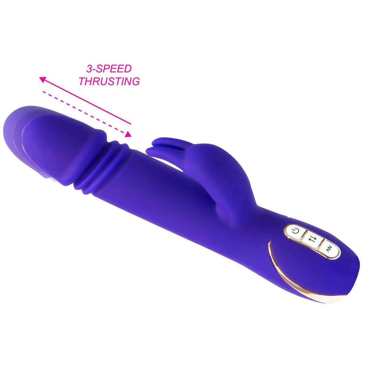 Vibe Couture Rabbit Skater Thrusting Vibrator in Purple Rabbit Vibrator - Tophatter Daily Deals