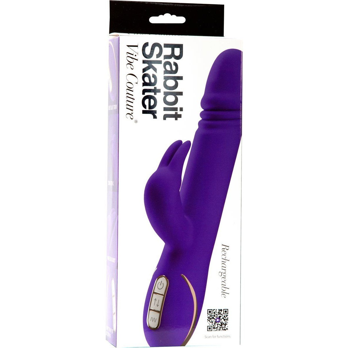 Vibe Couture Rabbit Skater Thrusting Vibrator in Purple Rabbit Vibrator - Tophatter Daily Deals
