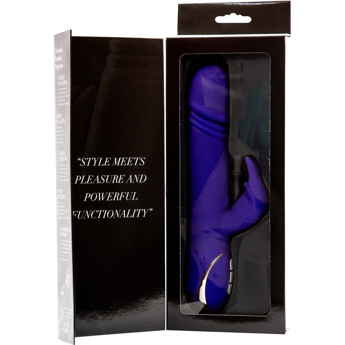 Vibe Couture Rabbit Skater Thrusting Vibrator in Purple Rabbit Vibrator - Tophatter Daily Deals