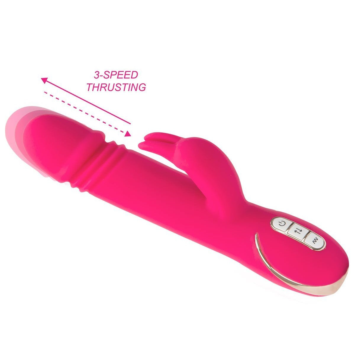 Vibe Couture Rabbit Skater Thrusting Vibrator in Pink Rabbit Vibrator - Tophatter Daily Deals