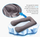 U-Shaped Maternity Pillow – Cooling Pregnancy Support Pillow Bedding - Tophatter Daily Deals