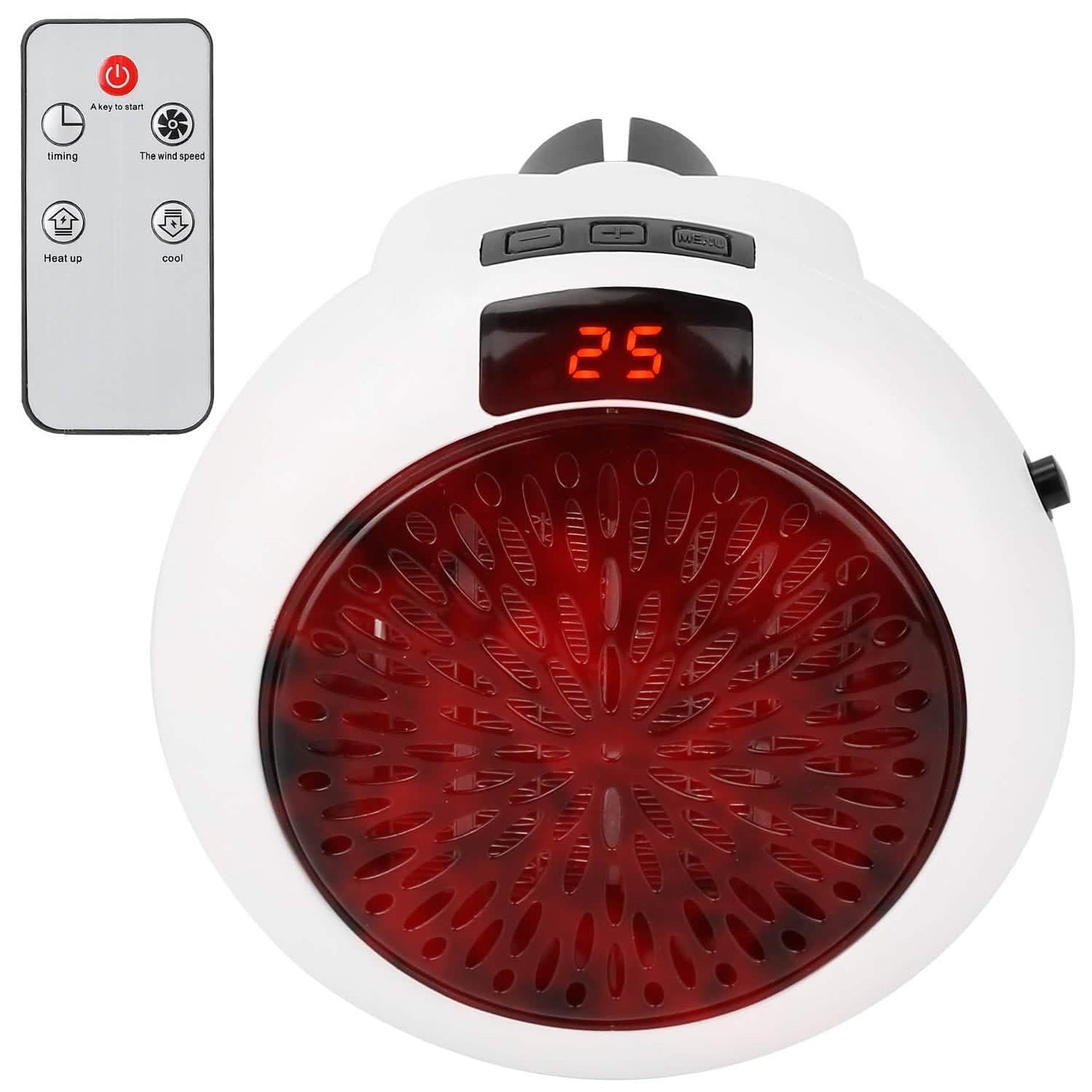 900W Portable Heater Fan with Remote Control Household Appliances - Tophatter Daily Deals