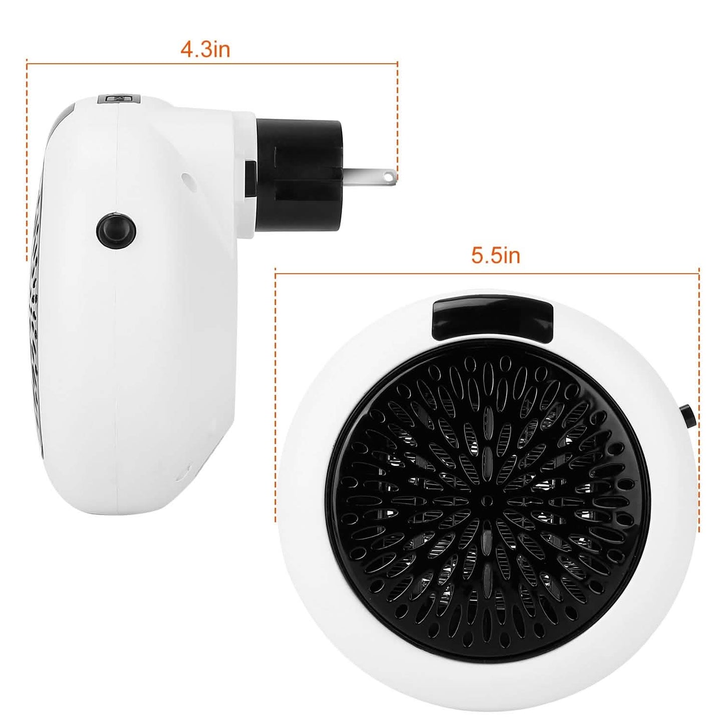 900W Portable Heater Fan with Remote Control Household Appliances - Tophatter Daily Deals