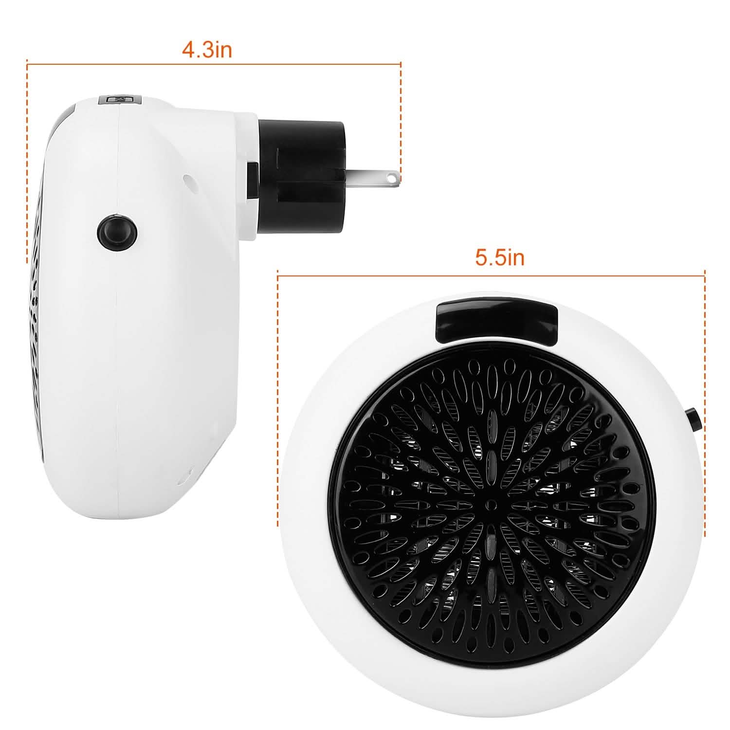 900W Portable Heater Fan with Remote Control Household Appliances - Tophatter Daily Deals