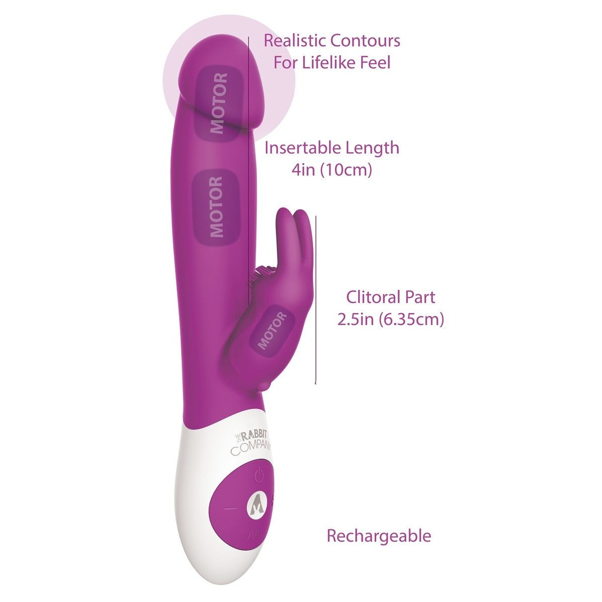 The Realistic Rabbit Vibrator in Deep Rose Rabbit Vibrator - Tophatter Daily Deals