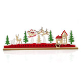 Santa's Sleigh Ride Christmas Advent Calendar | Wooden Christmas Calendar - 45cm Advent Calendar - Tophatter Daily Deals