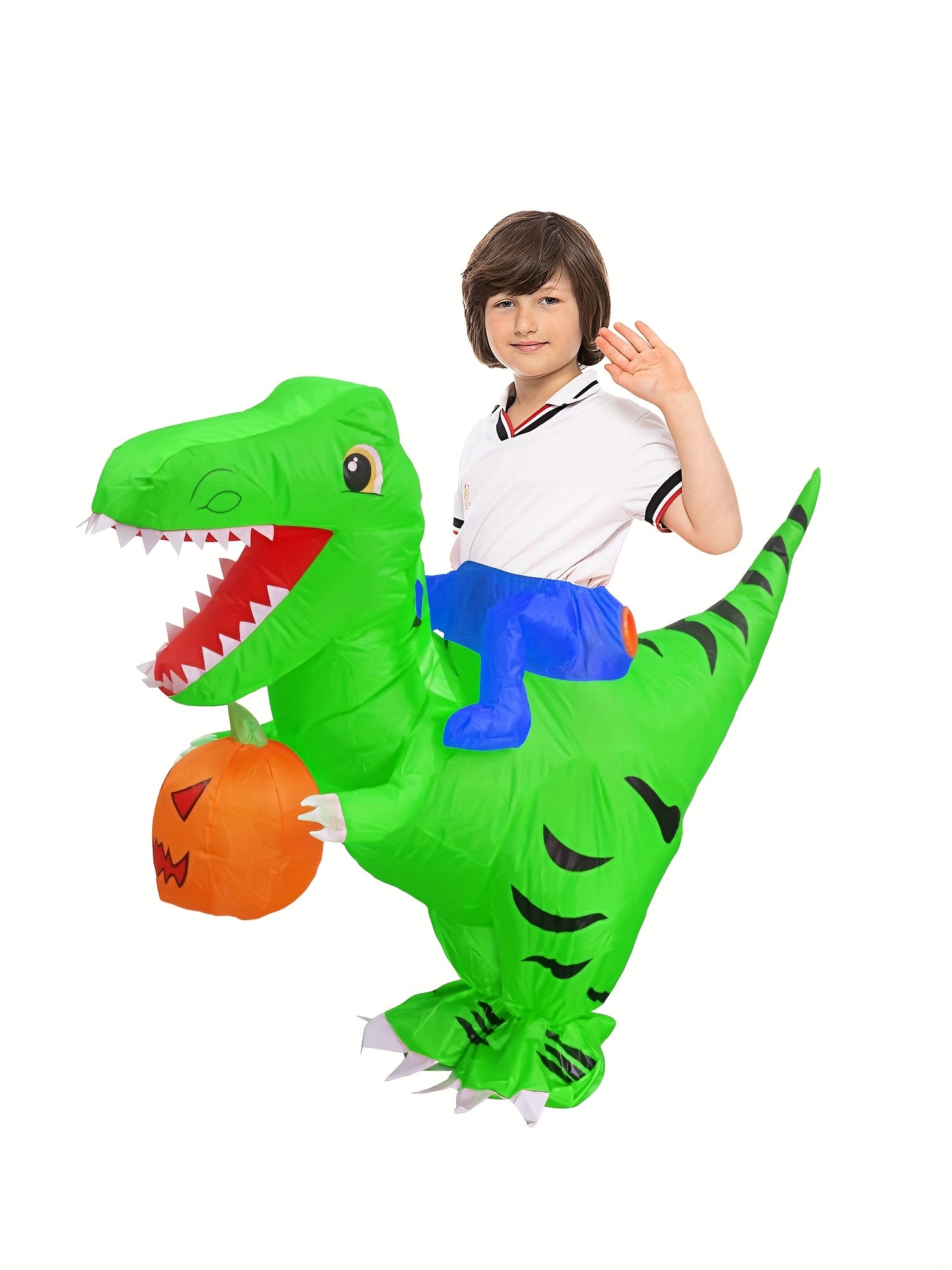Halloween Inflatable Dinosaur Pumpkin Costume Halloween - Tophatter Daily Deals