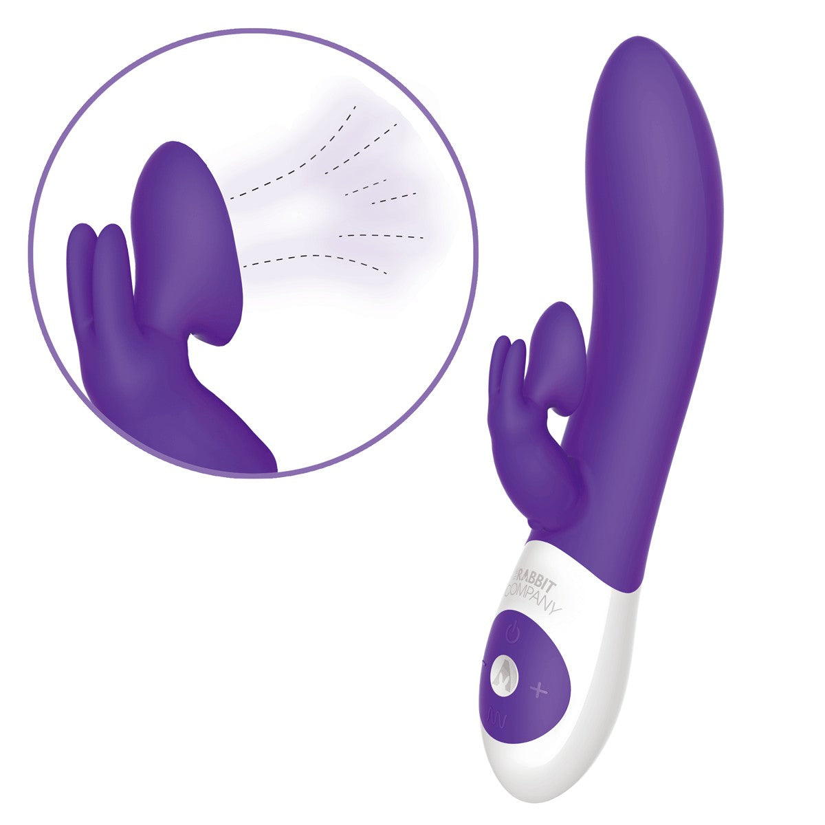 The Kissing Rabbit Vibrator in Purple Rabbit Vibrator - Tophatter Daily Deals