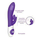 The Kissing Rabbit Vibrator in Purple Rabbit Vibrator - Tophatter Daily Deals