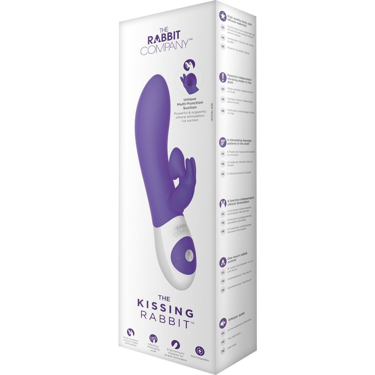 The Kissing Rabbit Vibrator in Purple Rabbit Vibrator - Tophatter Daily Deals