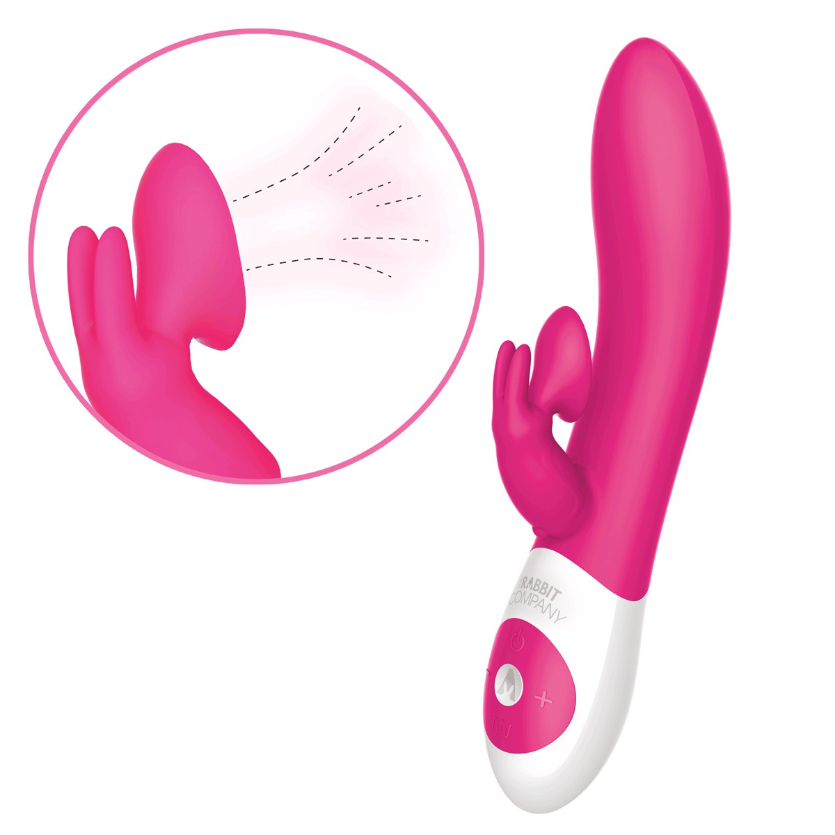 The Kissing Rabbit Vibrator in Pink Rabbit Vibrator - Tophatter Daily Deals
