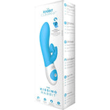 The Kissing Rabbit Vibrator in Aqua Blue Rabbit Vibrator - Tophatter Daily Deals