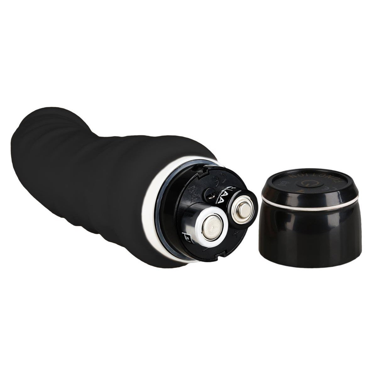 Silicone Classic Vibrating Dildo 5" in Black Realistic Vibrating Dildo - Tophatter Daily Deals