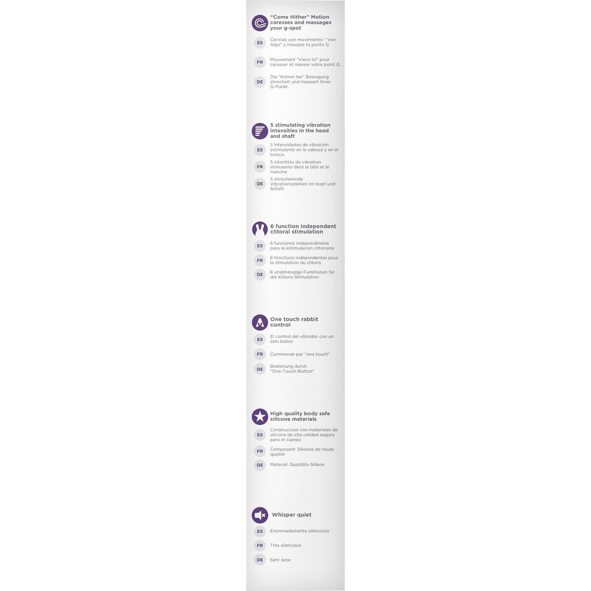The Come Hither Rabbit Vibrator in Purple Rabbit Vibrator - Tophatter Daily Deals
