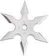6-Point Stainless Steel Throwing Star with Pouch - 4" Diameter - TOPHATTER'S ARMORY DEALS Collectible Weapons - Tophatter Daily Deals