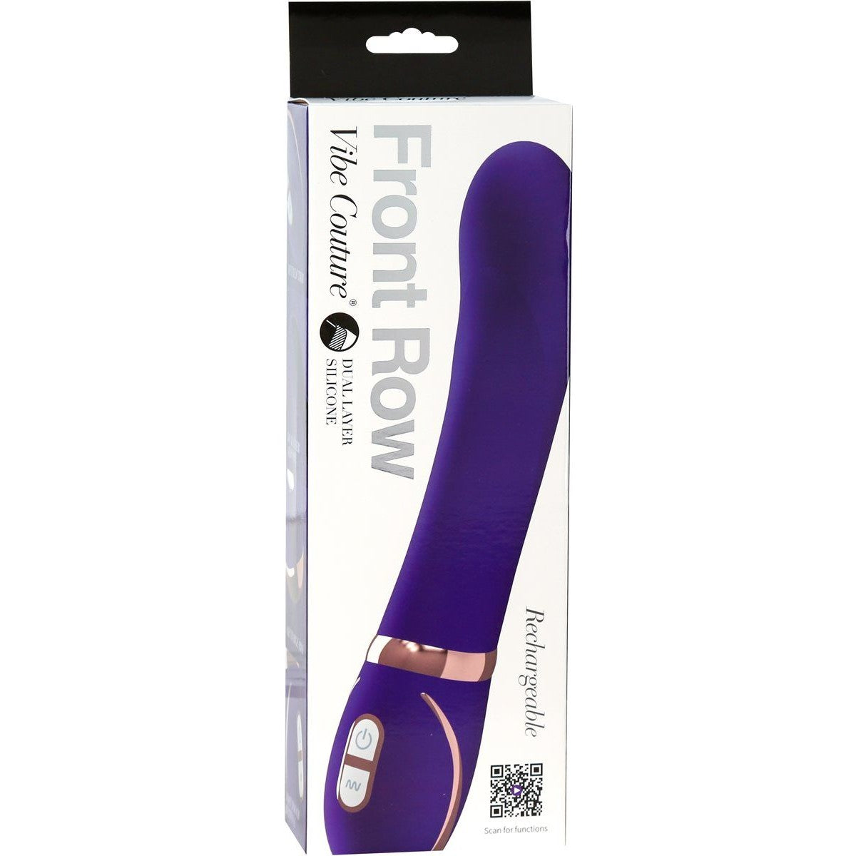 Vibe Couture Front Row Rechargeable Vibrator in Purple Vibrator - Tophatter Daily Deals