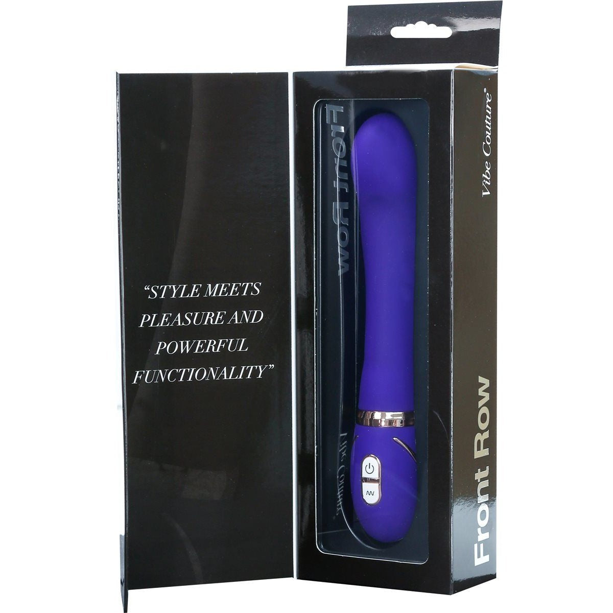 Vibe Couture Front Row Rechargeable Vibrator in Purple Vibrator - Tophatter Daily Deals