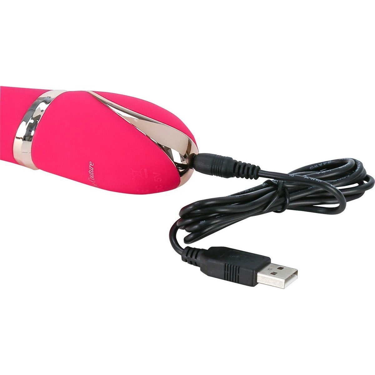 Vibe Couture Front Row Rechargeable Vibrator in Pink Vibrator - Tophatter Daily Deals