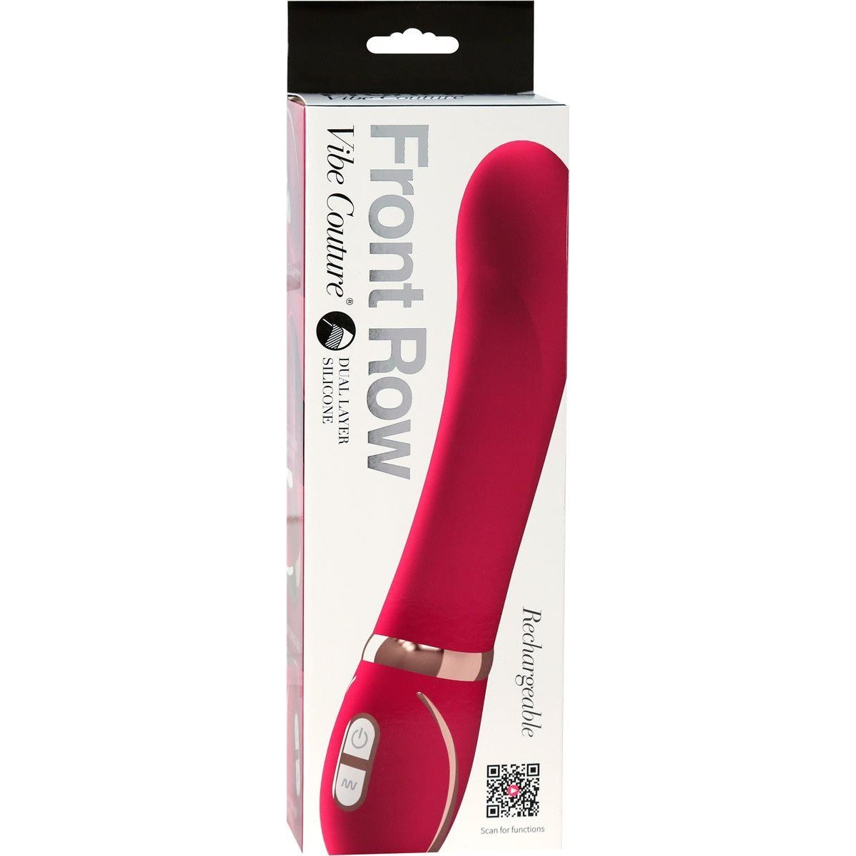 Vibe Couture Front Row Rechargeable Vibrator in Pink Vibrator - Tophatter Daily Deals