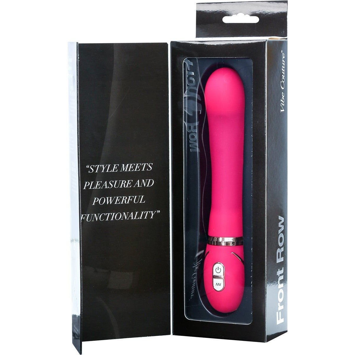 Vibe Couture Front Row Rechargeable Vibrator in Pink Vibrator - Tophatter Daily Deals