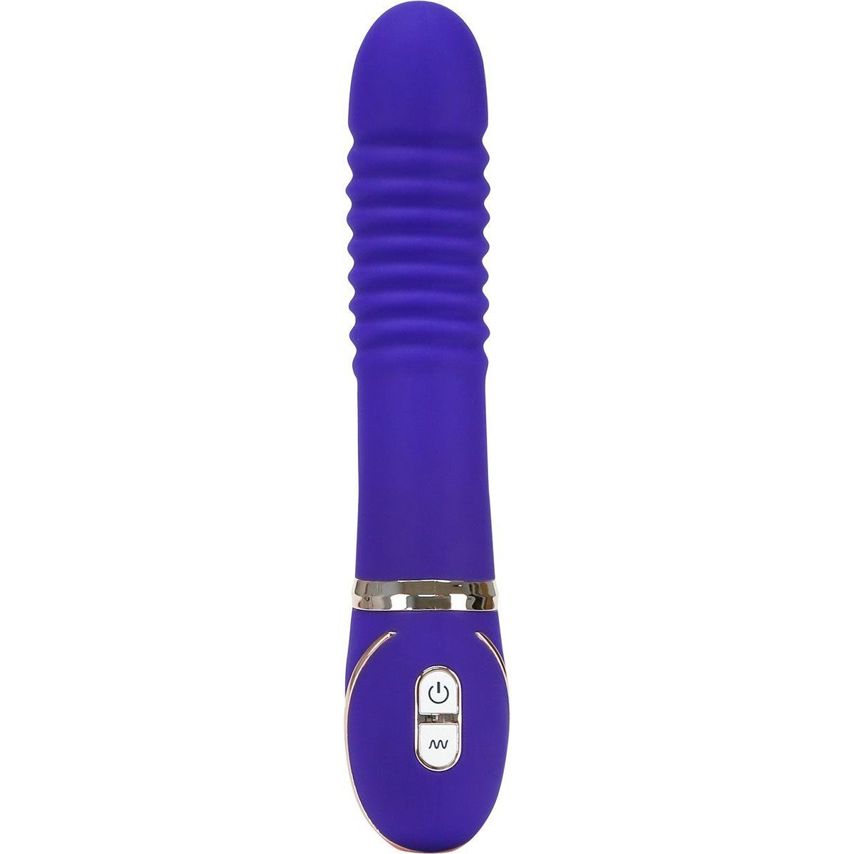 Vibe Couture Pleats Rechargeable Vibrator in Purple Vibrator - Tophatter Daily Deals
