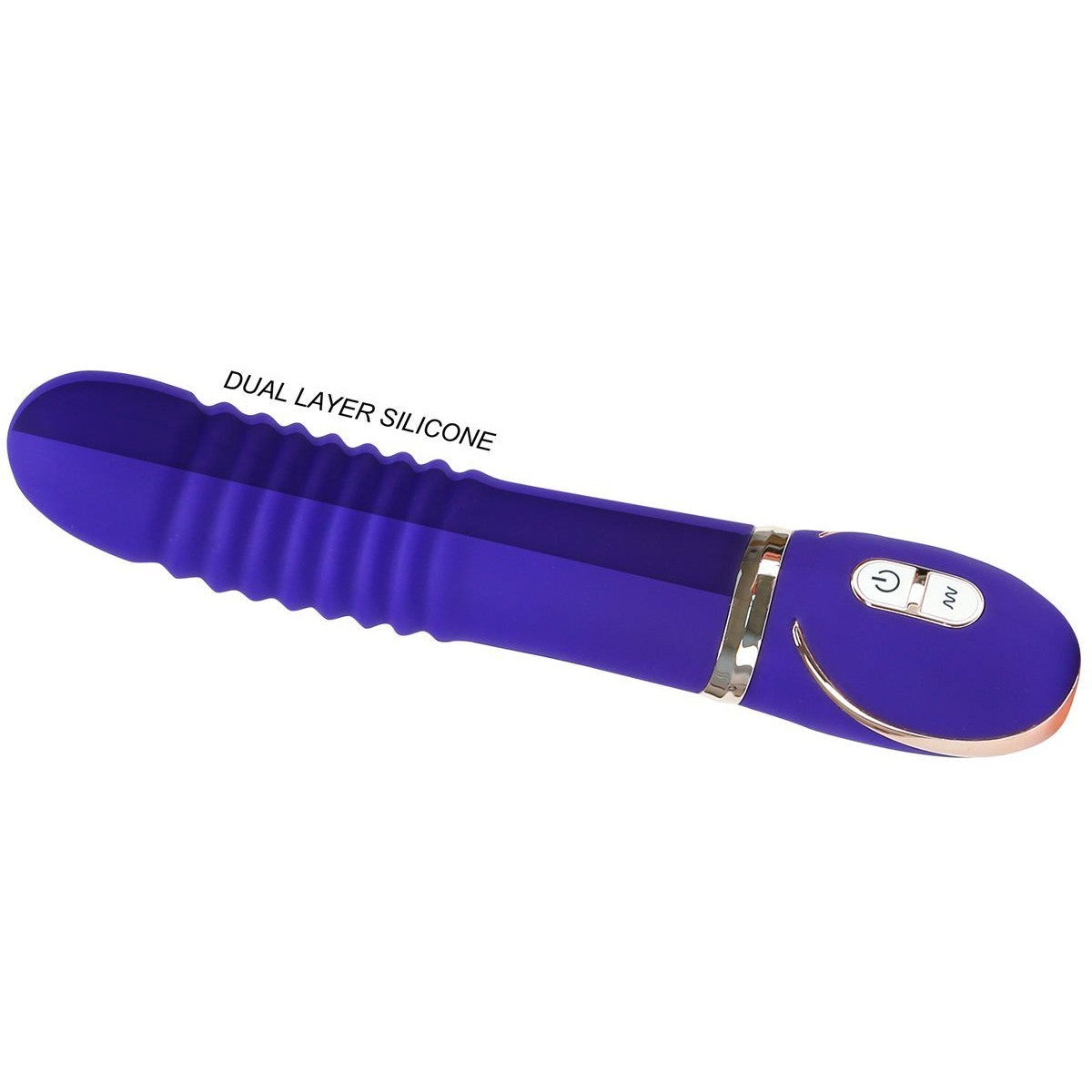 Vibe Couture Pleats Rechargeable Vibrator in Purple Vibrator - Tophatter Daily Deals