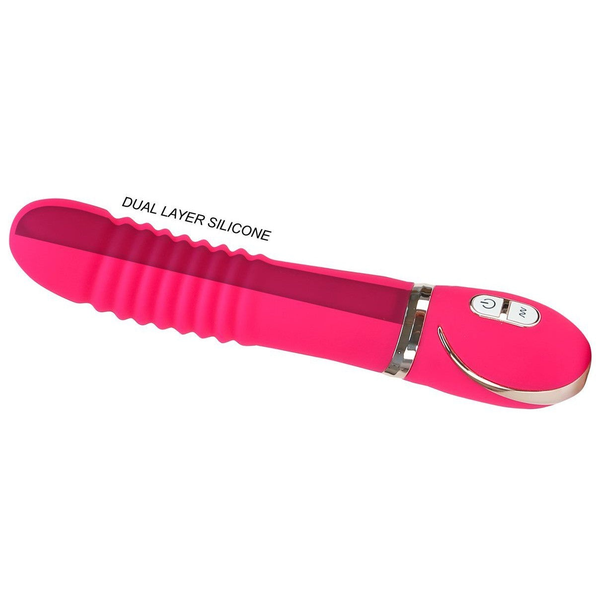 Vibe Couture Pleats Rechargeable Vibrator in Pink Vibrator - Tophatter Daily Deals