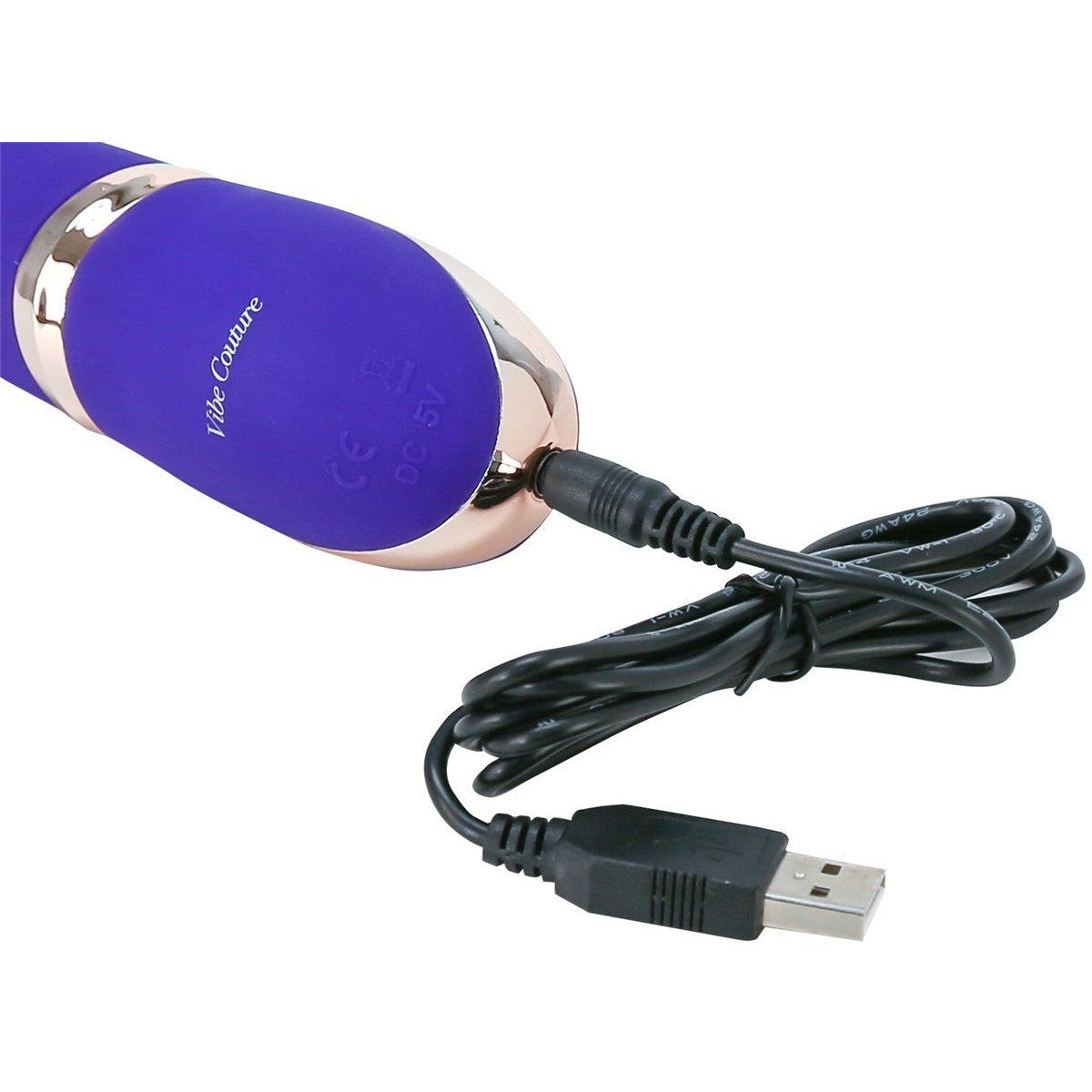 Vibe Couture Glam Up Rechargeable Vibrator in Purple Vibrator - Tophatter Daily Deals