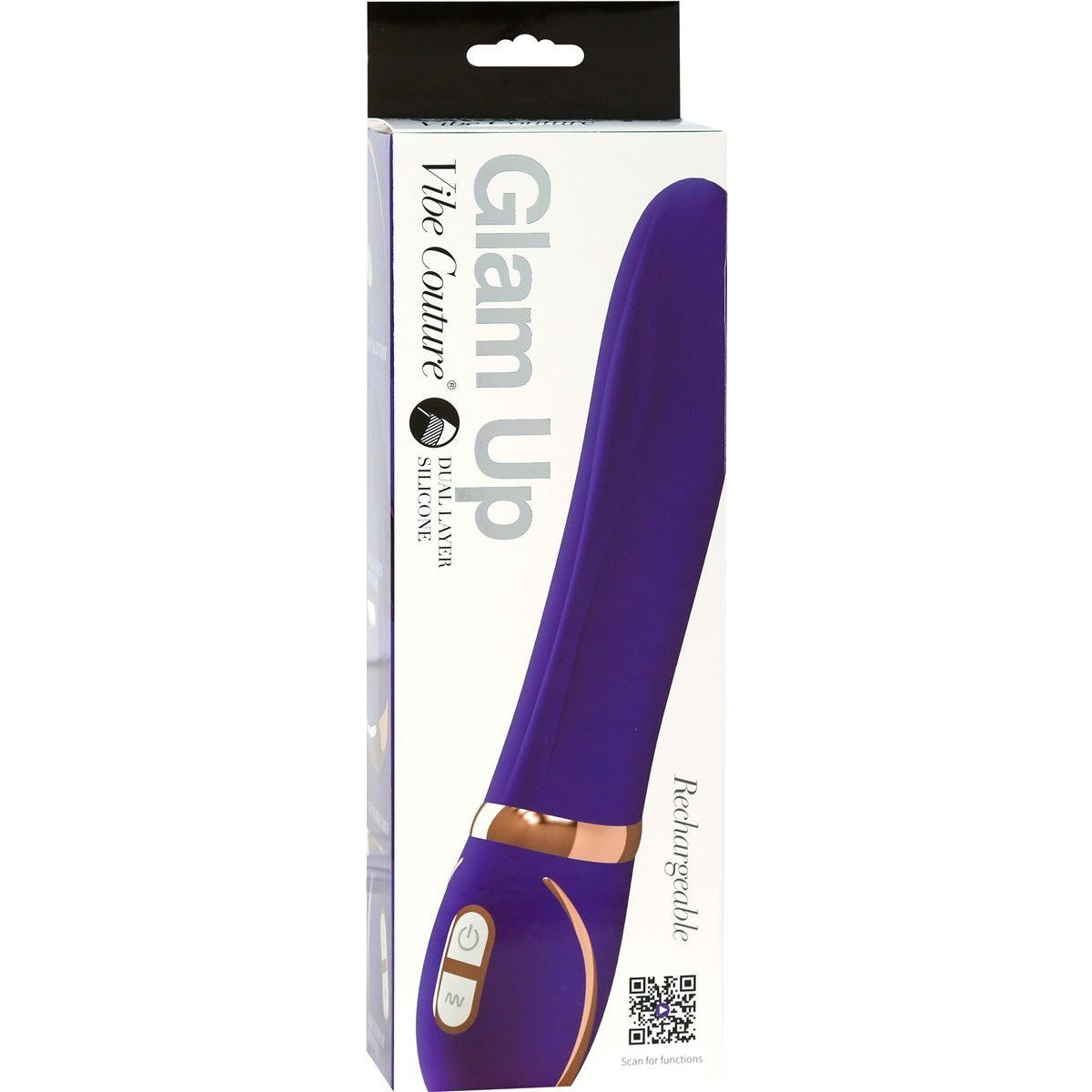 Vibe Couture Glam Up Rechargeable Vibrator in Purple Vibrator - Tophatter Daily Deals