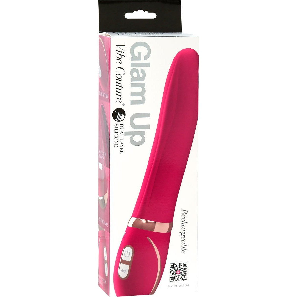 Vibe Couture Glam Up Rechargeable Vibrator in Pink Vibrator - Tophatter Daily Deals